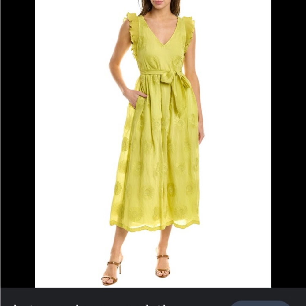 KATE SPADE NEW YORK BLOOM ORGANZA DRESS MAXI